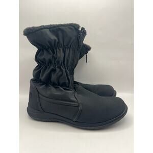 Totes Black Snow Boots Women Size 8